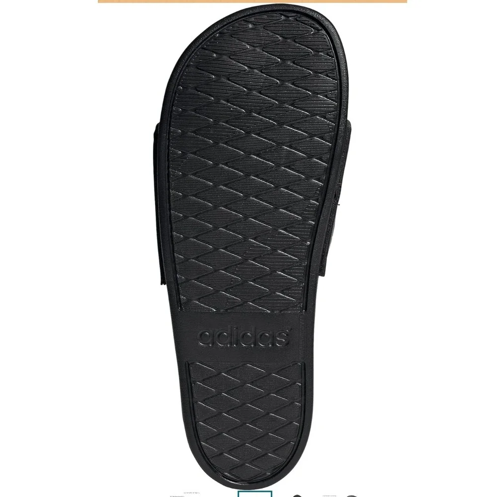 Adidas Adilette Comfort Slides Black Black Black Unisex Adult Sandals 2022